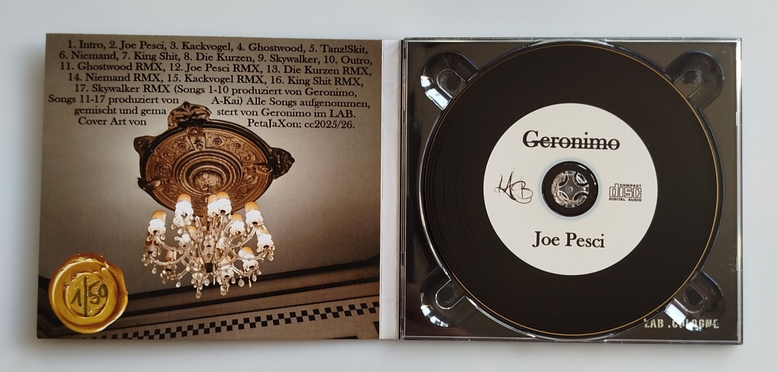 Geronimo - Joe Pesci + A-Kai Remixes (CD) Limited Edition / Handnummeriert – Bild 5