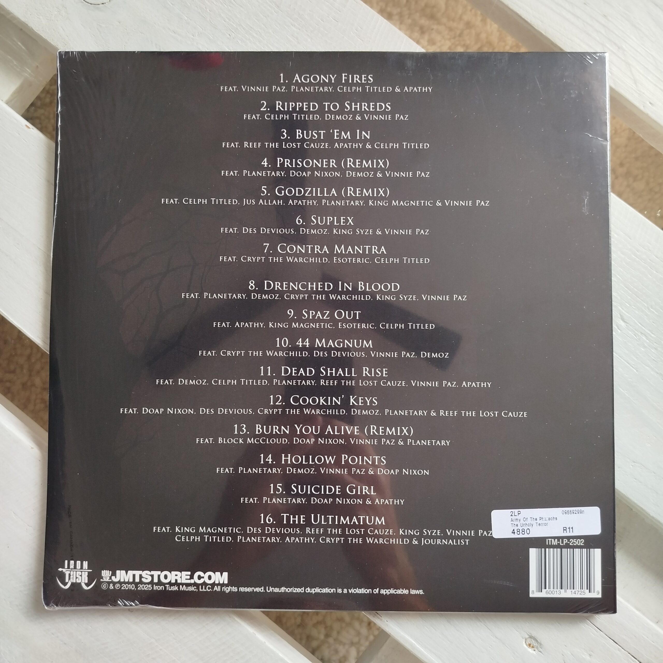 Army Of The Pharaos - Unholy Terror (2LP) Limited Gold Marbled Vinyl Edition – Bild 2